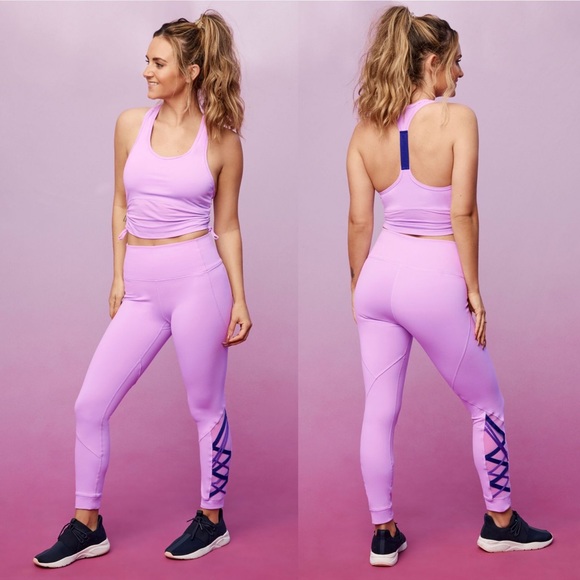 Fabletics Dynamic High-Waisted Lattice 7/8 Legging - Picture 4 of 12